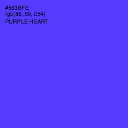 #563BFE - Purple Heart Color Image
