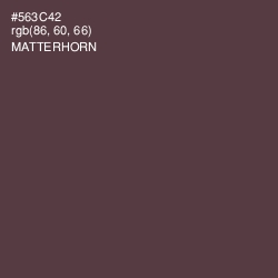 #563C42 - Matterhorn Color Image