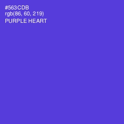 #563CDB - Purple Heart Color Image