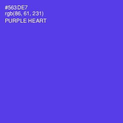 #563DE7 - Purple Heart Color Image