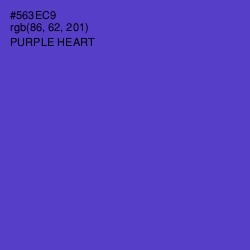 #563EC9 - Purple Heart Color Image