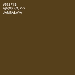 #563F1B - Jambalaya Color Image