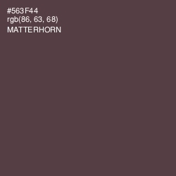 #563F44 - Matterhorn Color Image