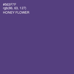 #563F7F - Honey Flower Color Image