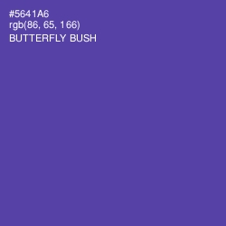 #5641A6 - Butterfly Bush Color Image