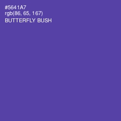 #5641A7 - Butterfly Bush Color Image