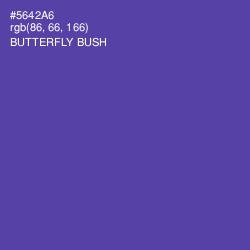 #5642A6 - Butterfly Bush Color Image