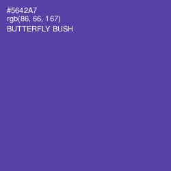 #5642A7 - Butterfly Bush Color Image