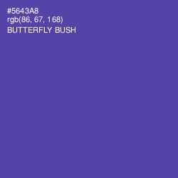 #5643A8 - Butterfly Bush Color Image