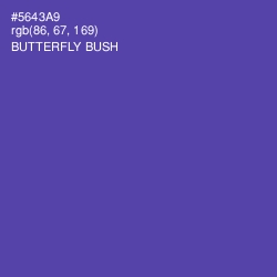 #5643A9 - Butterfly Bush Color Image