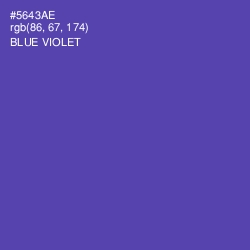 #5643AE - Blue Violet Color Image