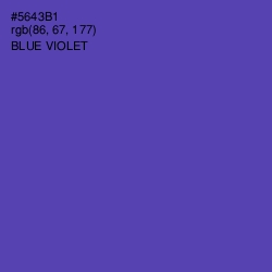 #5643B1 - Blue Violet Color Image