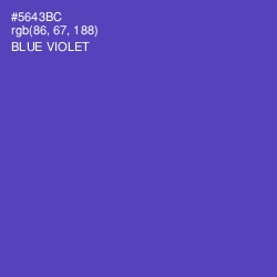 #5643BC - Blue Violet Color Image