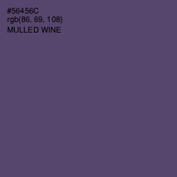 #56456C - Mulled Wine Color Image