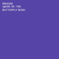 #5645A6 - Butterfly Bush Color Image