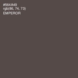 #564A49 - Emperor Color Image