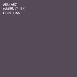#564A57 - Don Juan Color Image