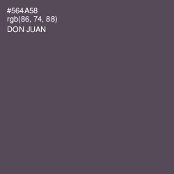 #564A58 - Don Juan Color Image