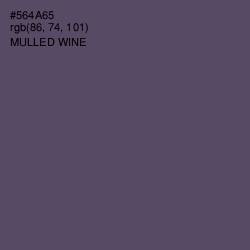 #564A65 - Mulled Wine Color Image