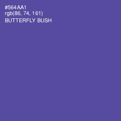 #564AA1 - Butterfly Bush Color Image