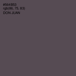 #564B53 - Don Juan Color Image