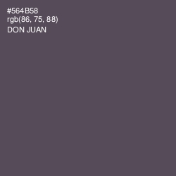 #564B58 - Don Juan Color Image