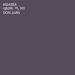 #564B5A - Don Juan Color Image
