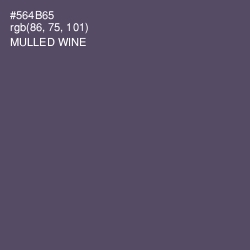 #564B65 - Mulled Wine Color Image