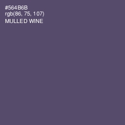 #564B6B - Mulled Wine Color Image