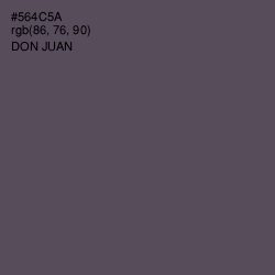 #564C5A - Don Juan Color Image