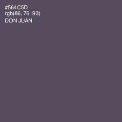 #564C5D - Don Juan Color Image