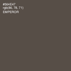 #564E47 - Emperor Color Image