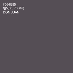 #564E55 - Don Juan Color Image