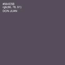 #564E5B - Don Juan Color Image