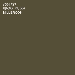 #564F37 - Millbrook Color Image