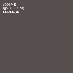 #564F4E - Emperor Color Image