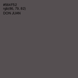 #564F52 - Don Juan Color Image