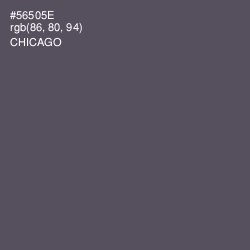 #56505E - Chicago Color Image