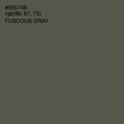 #56574B - Fuscous Gray Color Image