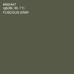 #565A47 - Fuscous Gray Color Image