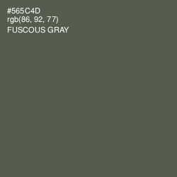 #565C4D - Fuscous Gray Color Image