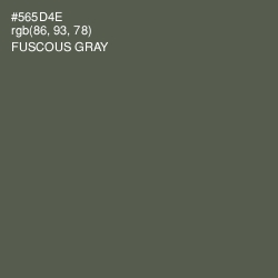 #565D4E - Fuscous Gray Color Image