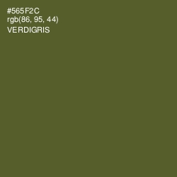 #565F2C - Verdigris Color Image