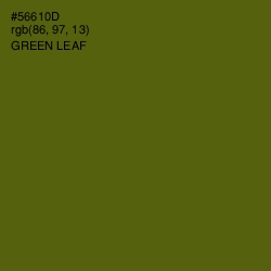 #56610D - Green Leaf Color Image