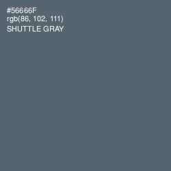 #56666F - Shuttle Gray Color Image