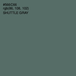 #566C66 - Shuttle Gray Color Image