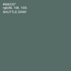 #566C67 - Shuttle Gray Color Image