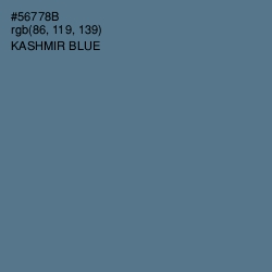 #56778B - Kashmir Blue Color Image