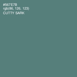 #567E7B - Cutty Sark Color Image