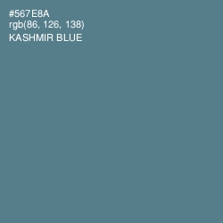 #567E8A - Kashmir Blue Color Image